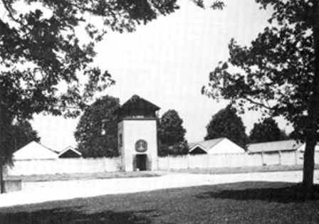 The gate at Dachau